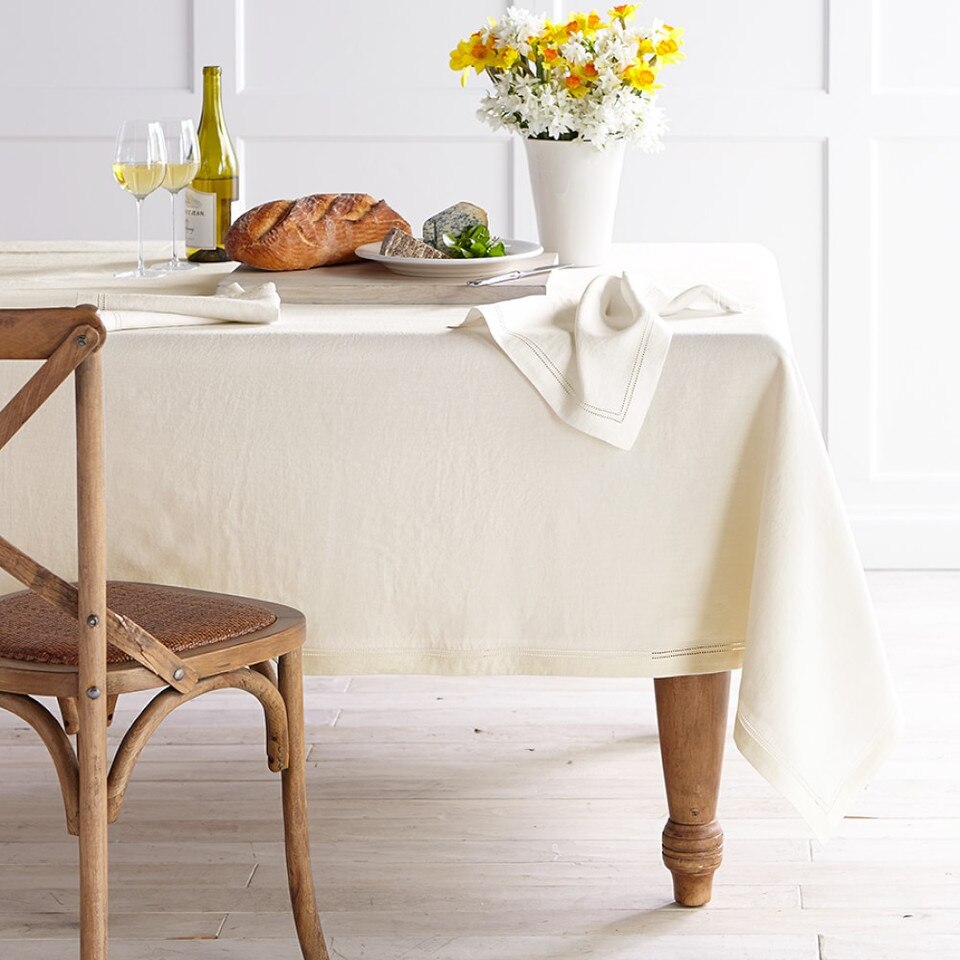 Linen Double Hemstitch Tablecloth Williams Sonoma Australia